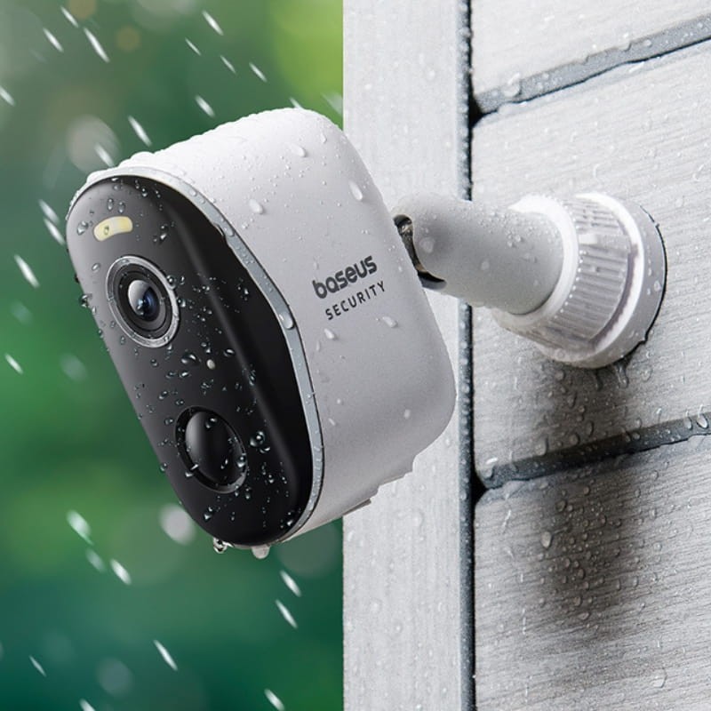 Baseus N1 Plus 2K WiFi Blanco - Kit de 2 Cámaras de Seguridad Exterior - Ítem2