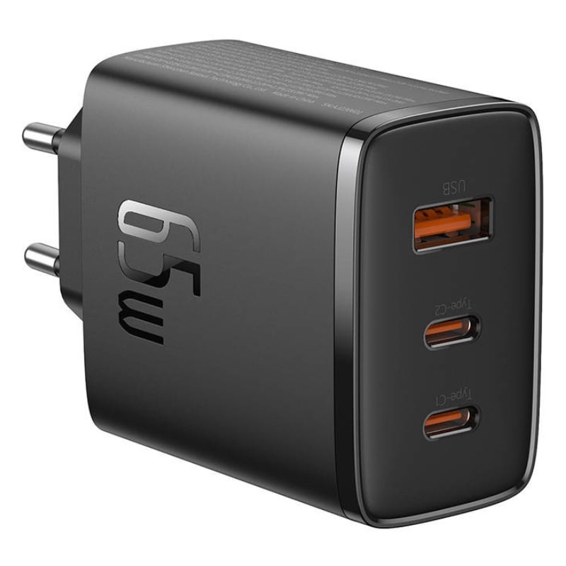Baseus OS-Cube Pro 65W 2xUSB-C + USB Noir - Ítem