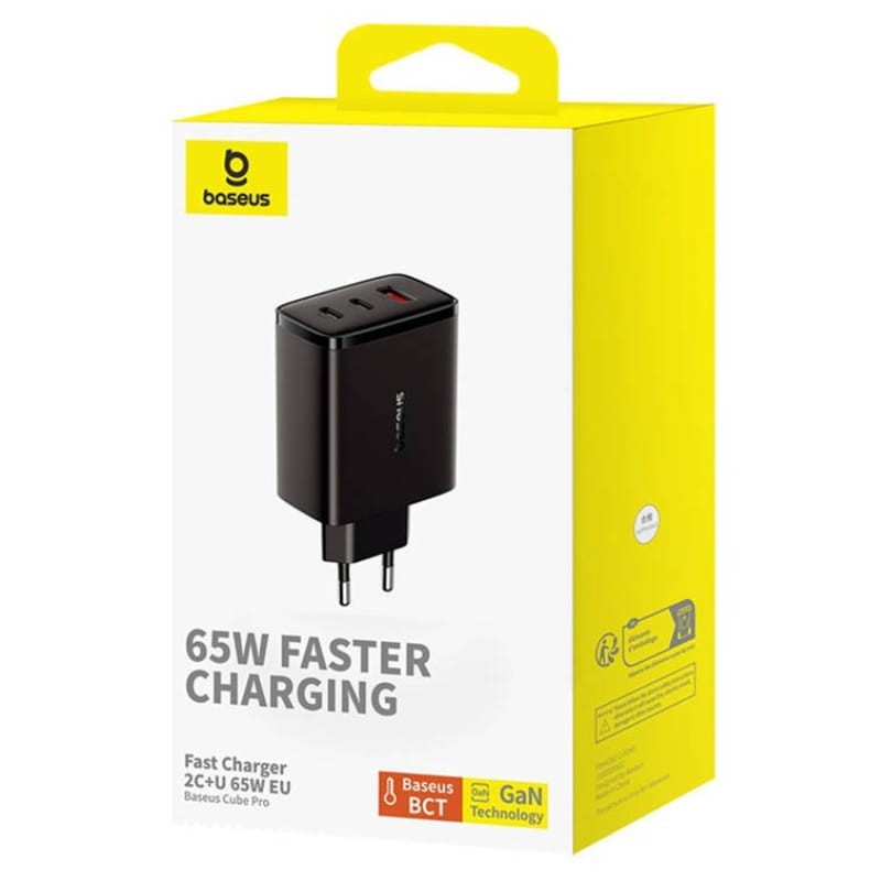 Baseus OS-Cube Pro 65W 2xUSB-C + USB Noir - Ítem4