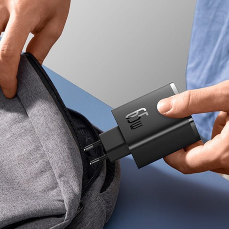 Baseus OS-Cube Pro 65W 2xUSB-C + USB Noir - Ítem6