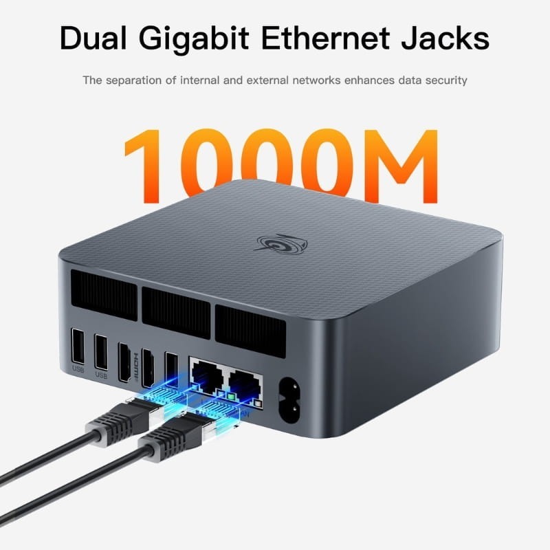 Beelink EQR5-D4 AMD Ryzen 7 5825U/16GB/500GB SSD/Windows 11 Pro Gris - Ítem4