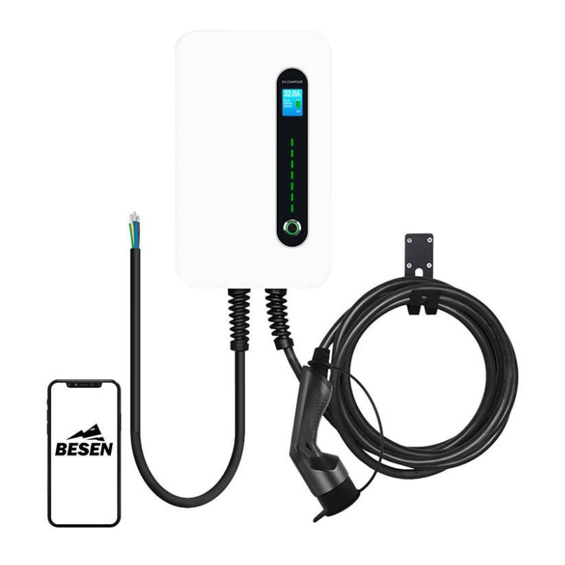 Besen F30 APP 32A/7,2KW Branco - Carregador de carro elétrico de parede - Item