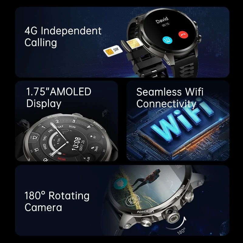 Black Shark Watch X Pro WiFi + 4G - Relógio inteligente - Item4