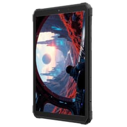 Tableta Blackview Active 5 negra, pantalla 8.68 pulgadas, marco robusto con esquinas reforzadas, botones laterales visibles, diseño resistente tipo rugged
