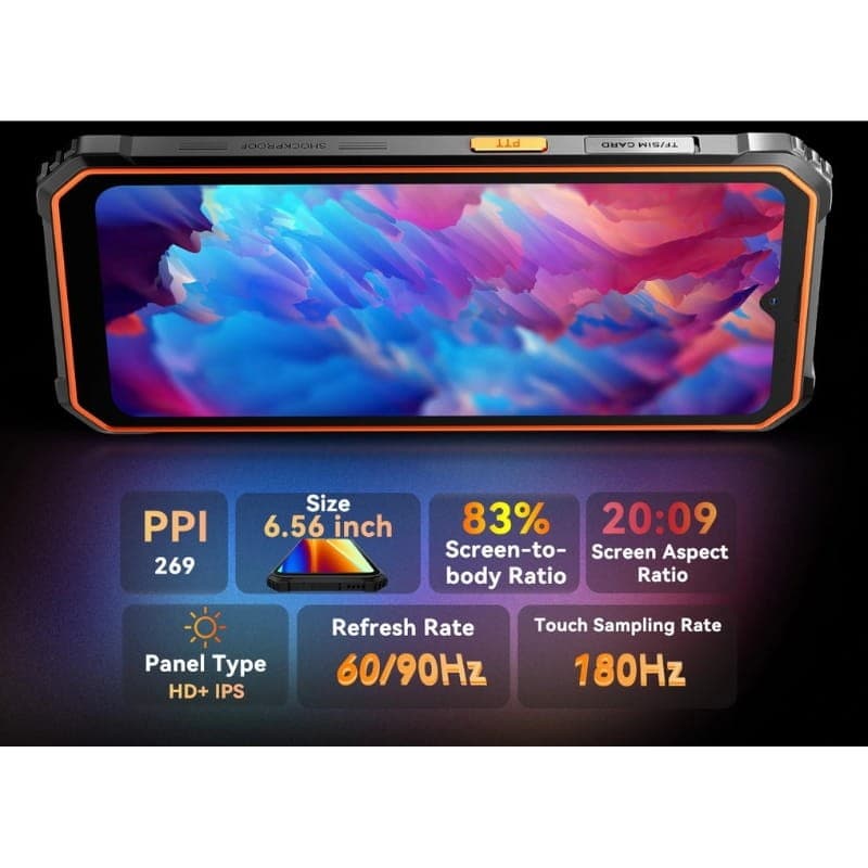 Blackview BV4800 SE 4GB/64GB Laranja - caraterísticas de visualização