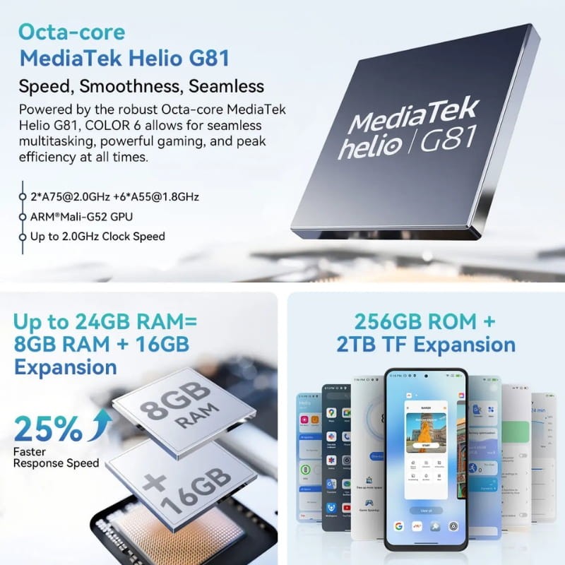 Blackview Color 6 8GB/256GB Azul - Item6
