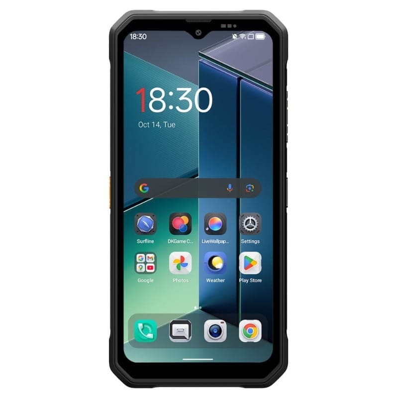 Blackview Fort 2 6GB/128GB Dual SIM negro rugerizado con pantalla resistente, biseles reforzados, cámara frontal en notch y botones laterales robustos