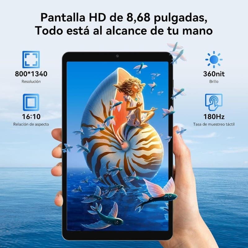 Blackview Link 2 8,68 4GB/128GB WiFi+4G Azul - ecrã
