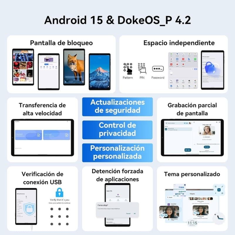 Blackview Link 2 8,68 4GB/128GB WiFi+4G Azul - sistema operativo