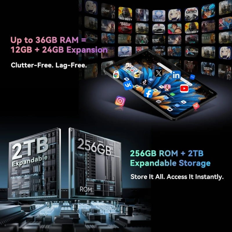 Blackview MEGA 2 WiFi 12 Pouces 12Go/256Go Bleu - Ítem2