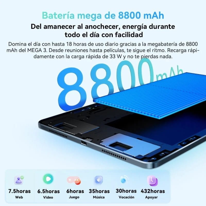 Blackview MEGA 3 12,1 Polegadas 12 GB/256 GB WiFi+4G Cinzento - Item9