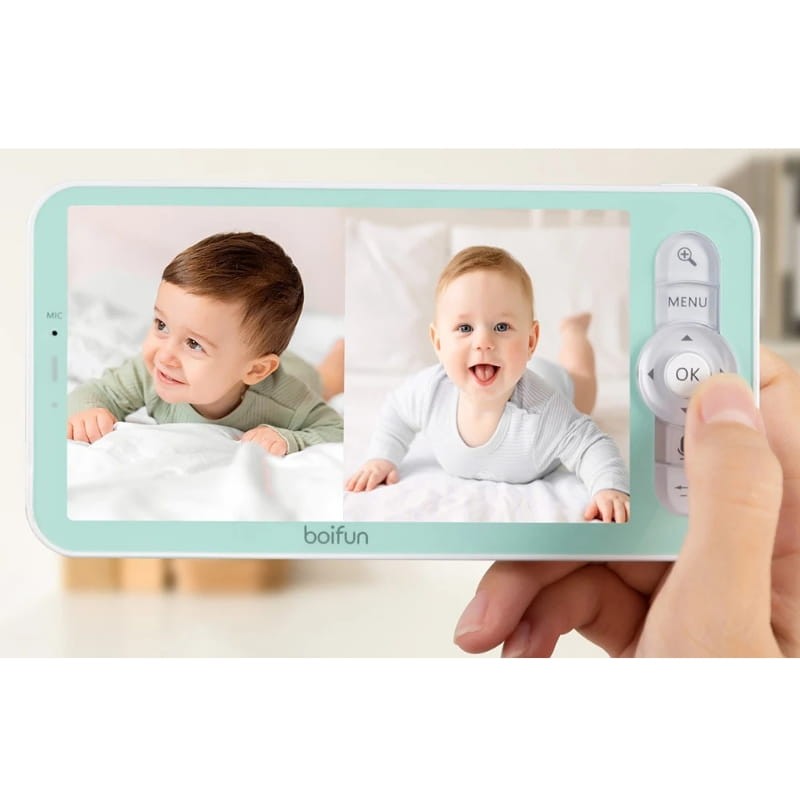 Boifun 6T 2 Caméras 2K WiFi Vert - Moniteur pour bébé - Ítem3