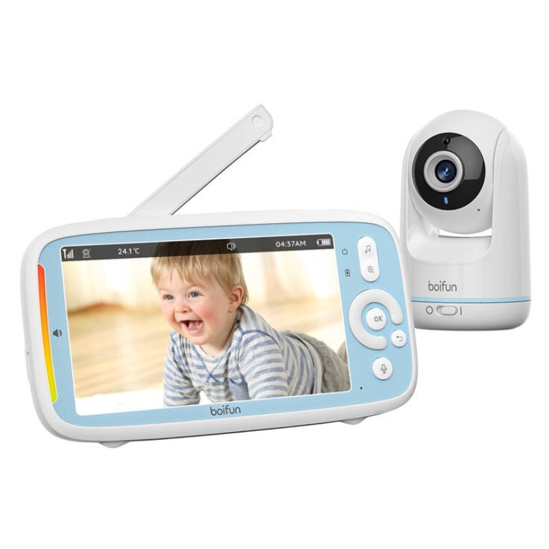 Boifun VB805 720p 5'' Bidirecional Branco - Monitor de Bebé - Item