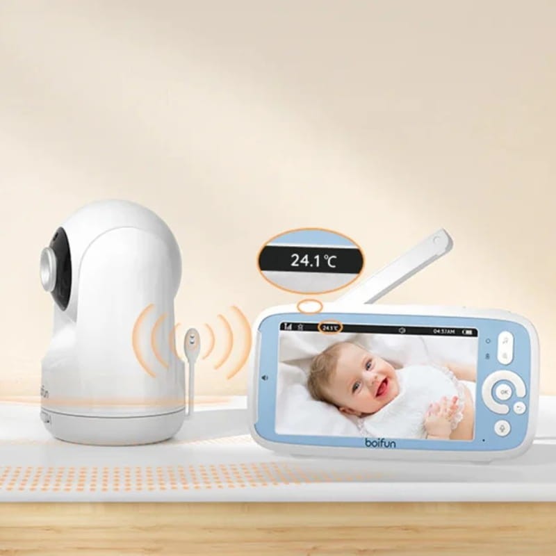 Boifun VB805 720p 5'' Bidirecional Branco - Monitor de Bebé - Item6