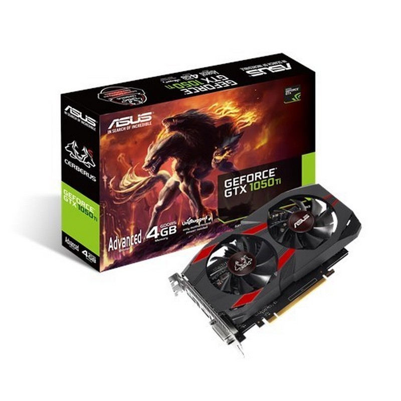 Graphics Card Asus Cerberus GeForce GTX 1050 Ti Advanced Edition 4Go GDDR5 - Ítem