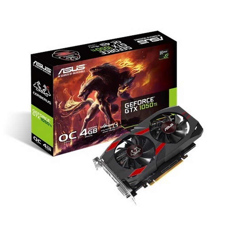 Carte Graphique Asus CERBERUS GeForce GTX 1050 Ti 4GO GDDR5 - Ítem