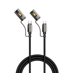 Cabo Ultra-Resistente Carregamento Rápido 3 em 1 240W USB-C