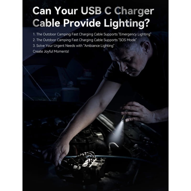 Câble ultra-résistant à chargement rapide 6 en 1 240W USB-C/A/Lightning - Ítem3