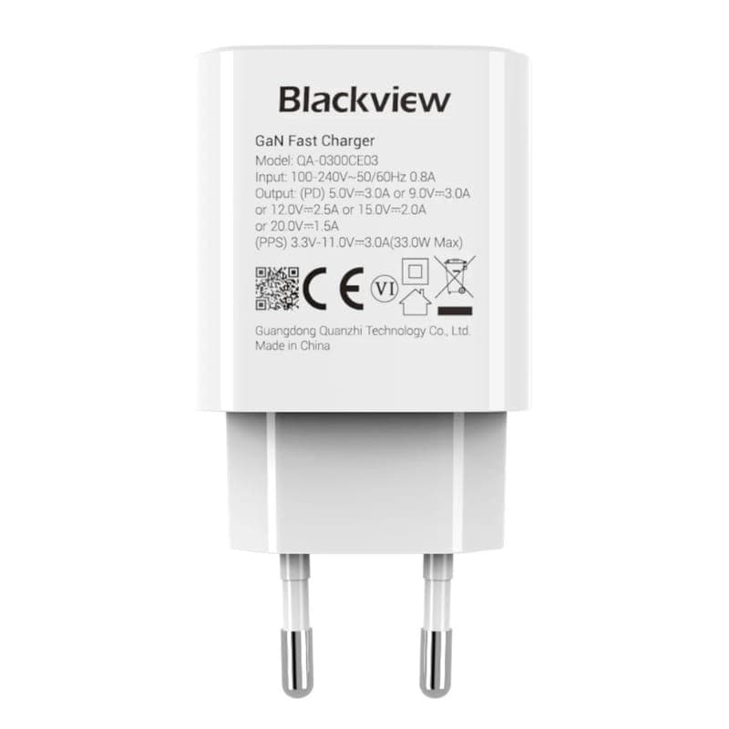 Carregador Blackview 120W - vista frontal