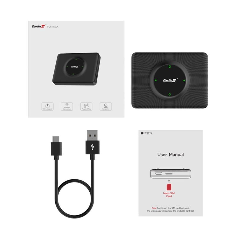 Carlinkit CPC200-T2C Noir - Adaptateur CarPlay/Android Auto sans fil pour Tesla - Ítem4
