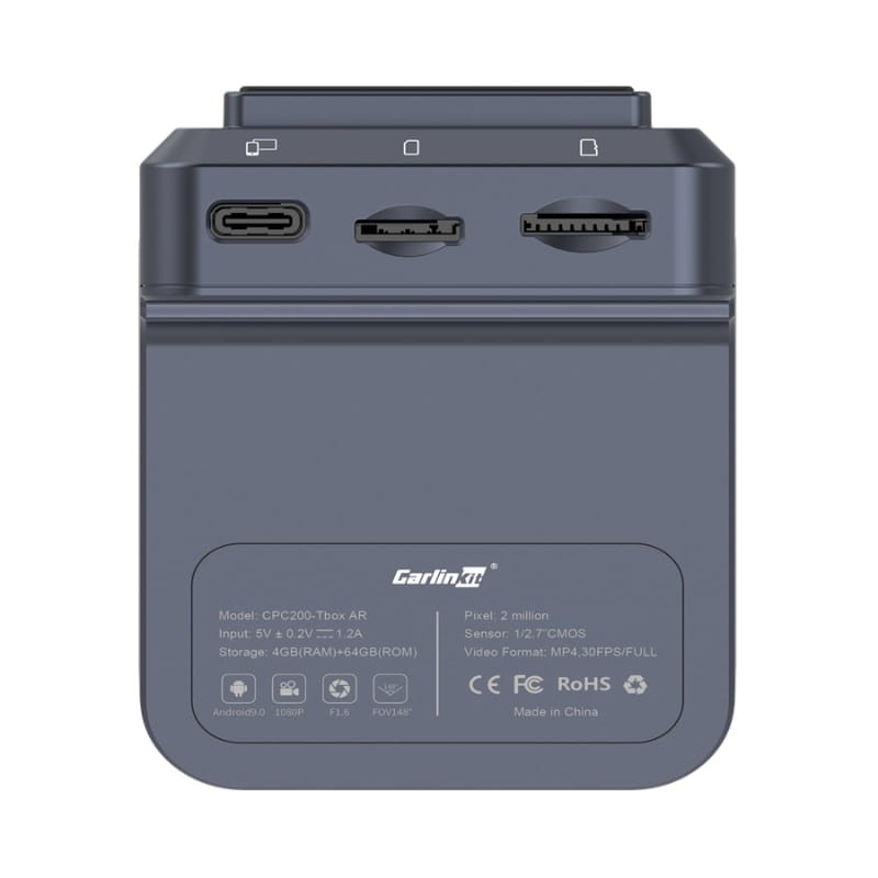 Carlinkit CPC200-TBOX AR 4Go/64Go Noir - Adaptateur sans fil CarPlay/Android Auto avec Dash CAM - Ítem4