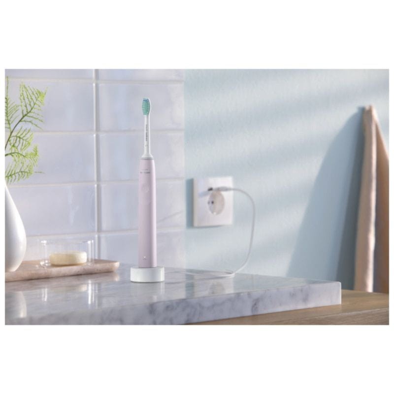 Cepillo Dental Eléctrico Philips 2100 Series HX3651/11 Rosa - Ítem2
