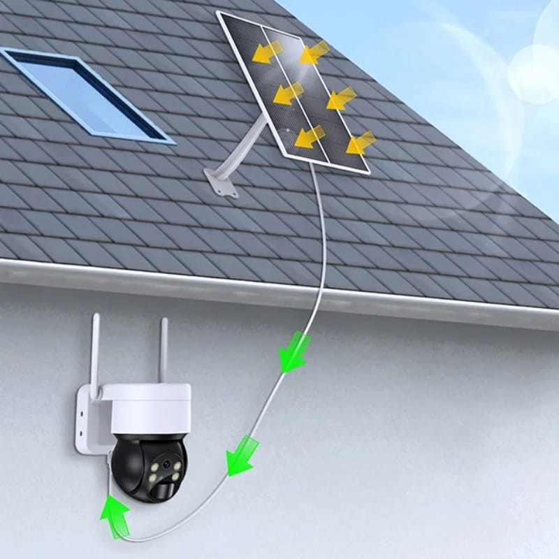 Choetech ASC006 4G PTZ IP66 Solar Blanco - Cámara de Seguridad Exterior - Ítem2