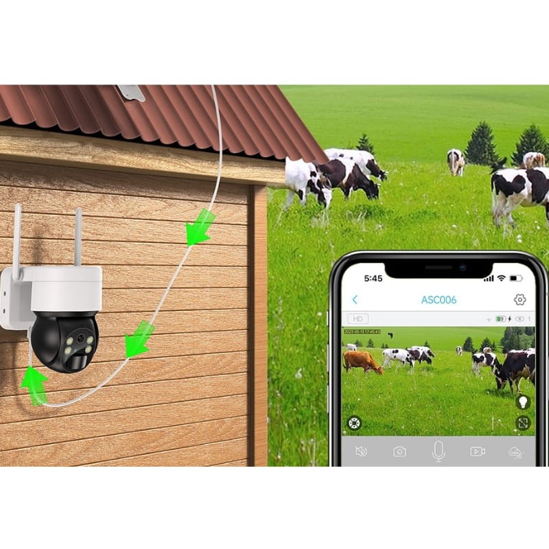 Choetech ASC006 4G PTZ IP66 Solar Blanco - Cámara de Seguridad Exterior - Ítem3
