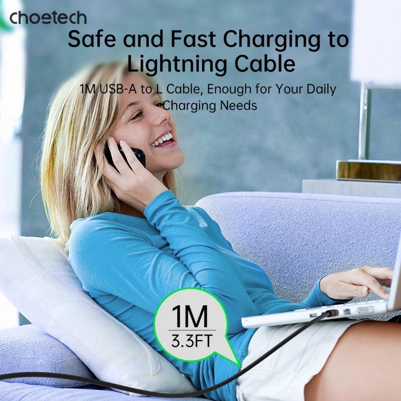 Choetech XAL-0003 - Cable USB-A a Lightning 1m - Ítem4
