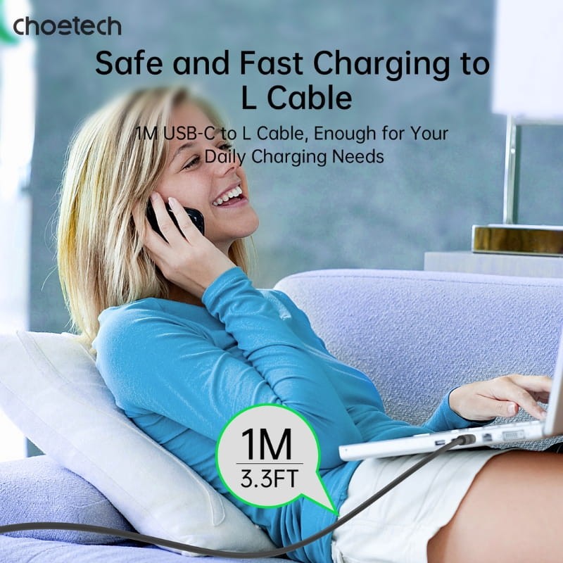 Choetech XCL-0002 - Cable USB-C a Lightning 1m - Ítem5