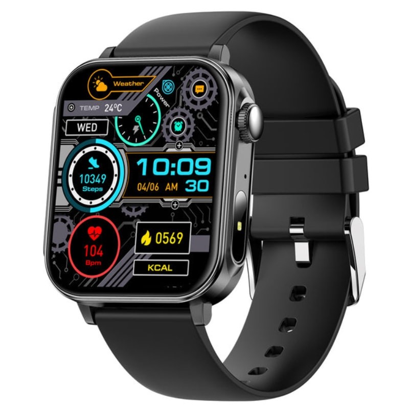 Colmi P80 Correia de Silicone Preto - Item