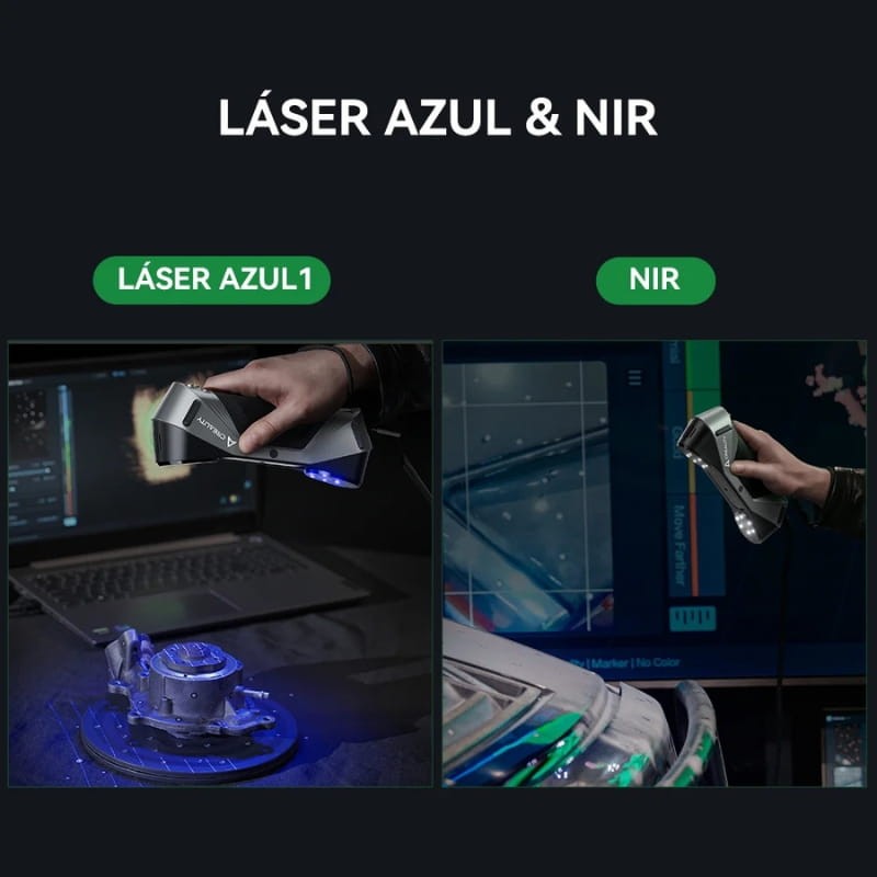 Scanneur 3D Creality CR-Scan Raptor pour l'impression 3D, précision de 0,02 mm, suivi anti-vibration, vitesse de numérisation jusqu'à 60 fps, support d'objet de 5 à 2000 mm - Ítem3