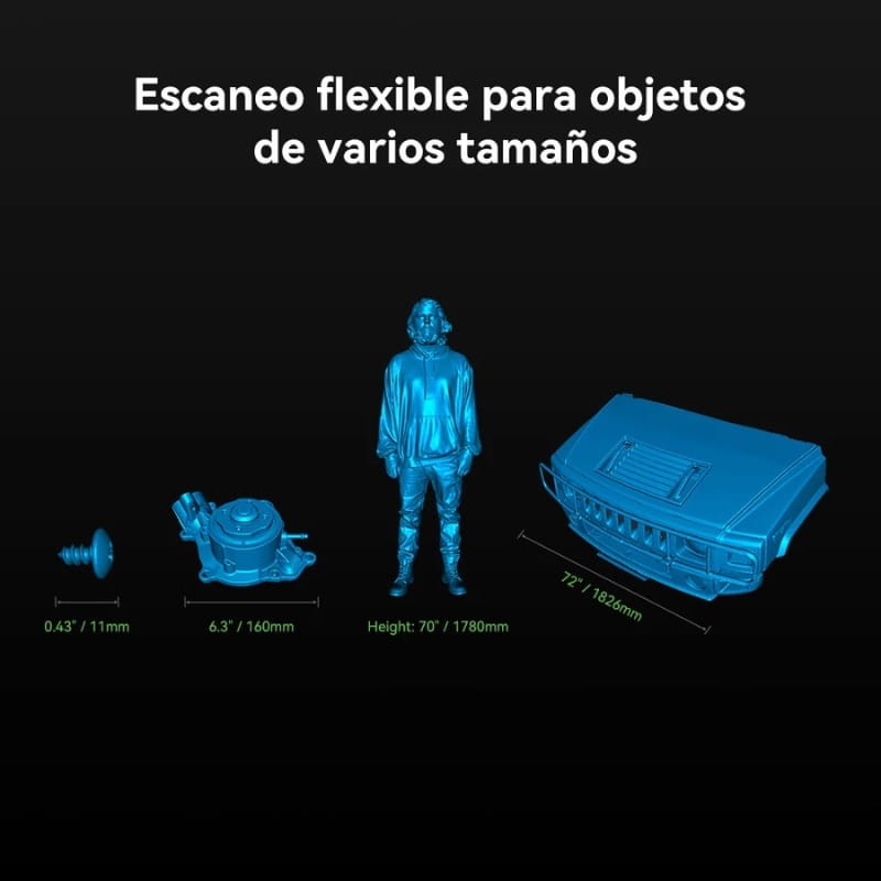 Scanneur 3D Creality CR-Scan Raptor pour l'impression 3D, précision de 0,02 mm, suivi anti-vibration, vitesse de numérisation jusqu'à 60 fps, support d'objet de 5 à 2000 mm - Ítem5