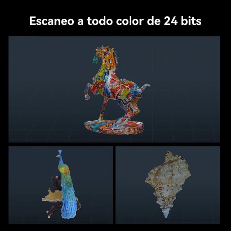 Scanneur 3D Creality CR-Scan Raptor pour l'impression 3D, précision de 0,02 mm, suivi anti-vibration, vitesse de numérisation jusqu'à 60 fps, support d'objet de 5 à 2000 mm - Ítem6