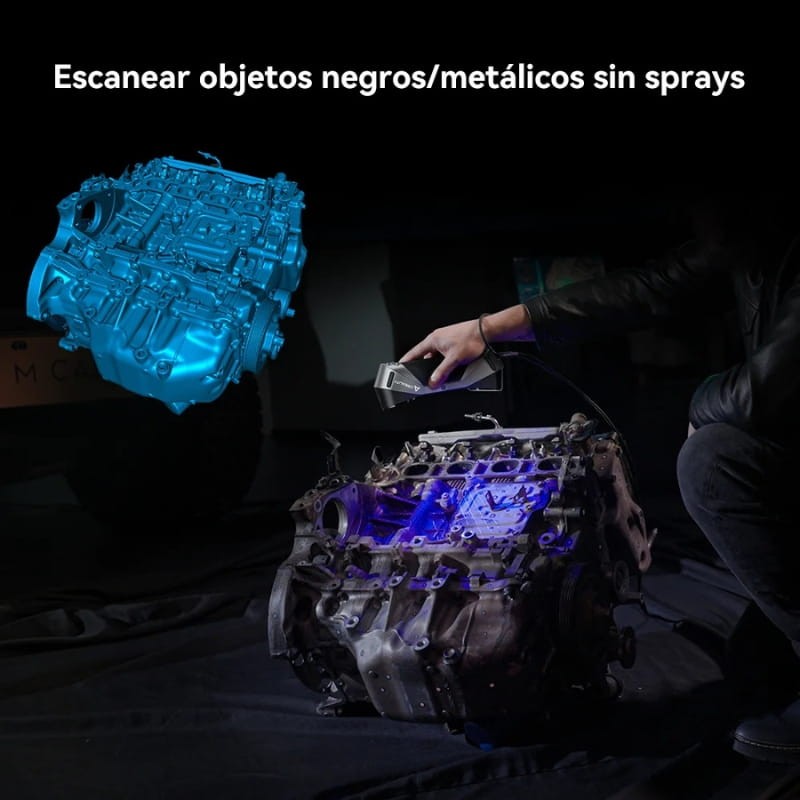 Scanneur 3D Creality CR-Scan Raptor pour l'impression 3D, précision de 0,02 mm, suivi anti-vibration, vitesse de numérisation jusqu'à 60 fps, support d'objet de 5 à 2000 mm - Ítem7