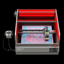 Máquina de gravação e corte a laser Creality Falcon2 Pro 22W com câmara integrada - Classe A Refurbished, suporte de ar, cobertura visível, lente de controlo do fluxo de ar de incêndio, 400 x 415 mm