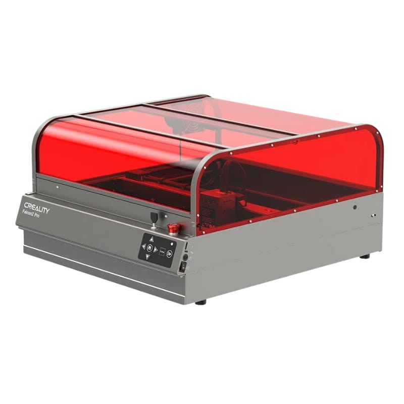 Graveur laser, Creality Falcon2 Pro 40W+1,6W Machine de gravure et de découpe laser avec caméra intégrée, support d'air, couvercle visible, lentille de contrôle du flux d'air, 400 x 415 mm - Ítem1