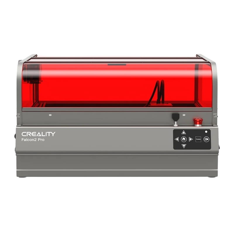 Graveur laser, Creality Falcon2 Pro 40W+1,6W Machine de gravure et de découpe laser avec caméra intégrée, support d'air, couvercle visible, lentille de contrôle du flux d'air, 400 x 415 mm - Ítem2