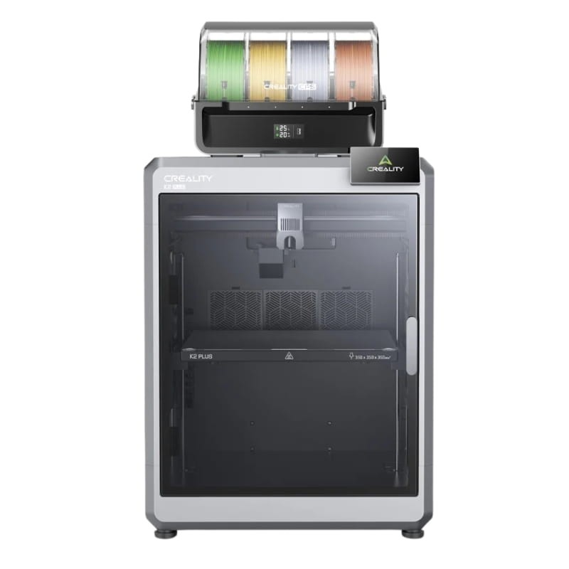 Creality K2 Plus Combo - Multifilament grand format jusqu'à 4 CFS (16 couleurs) - Haute vitesse 600mm/s, taille d'impression 350x350x350mm - Imprimante 3D FDM - Ítem1