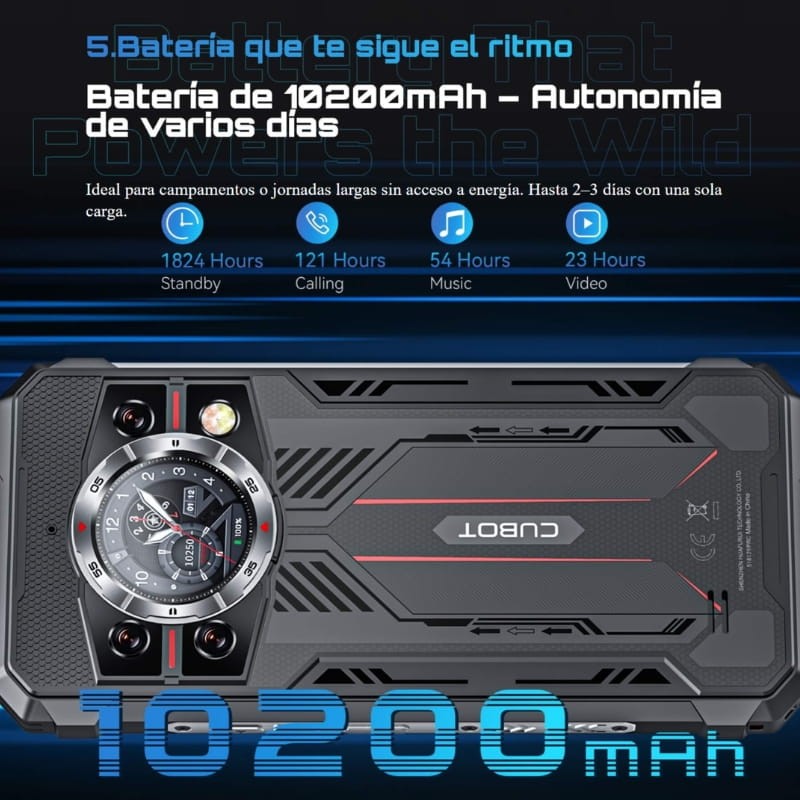 Cubot Kingkong 11 5G 16GB/256GB Preto Rugged - Item8