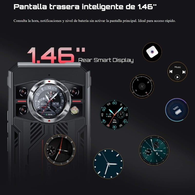 Cubot Kingkong 11 5G 16GB/256GB Preto Rugged - Item9