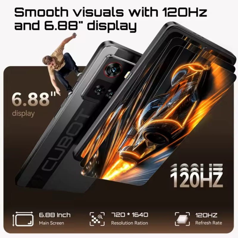 Cubot X100 5G 8Go/256Go Noir - Ítem4