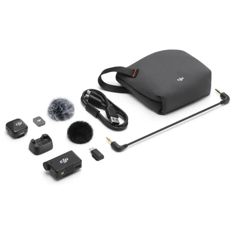 DJI Mic Mini (1 TX + 1 RX) - Microphone sans fil - contenu de la boîte