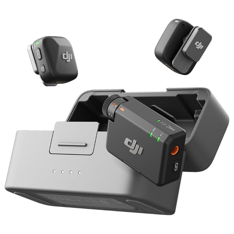 DJI Mic Mini (2 TX + 1 RX + Estojo de carregamento) - Microfones sem fios - Item