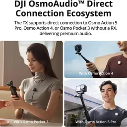 DJI Mic Mini (2 TX + 1 RX + étui de recharge) - Microphones sans fil - connectivité