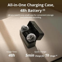DJI Mic Mini (2 TX + 1 RX + étui de recharge) - Microphones sans fil - autonomie de la batterie