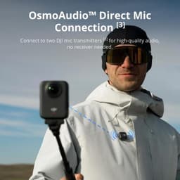 DJI Osmo 360 Adventure Combo - connexion du microphone