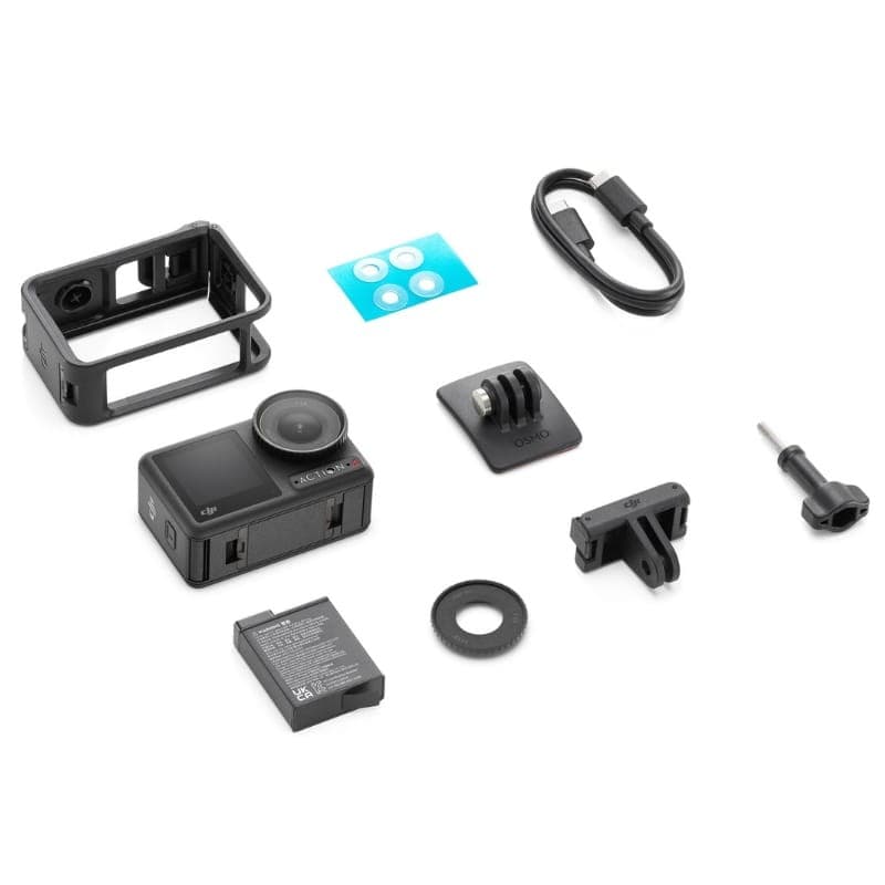 DJI Osmo Action 4 Standard Combo - conteúdo da caixa