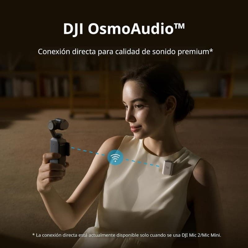 DJI Osmo Pocket 3 Creator Combo - connexion du microphone