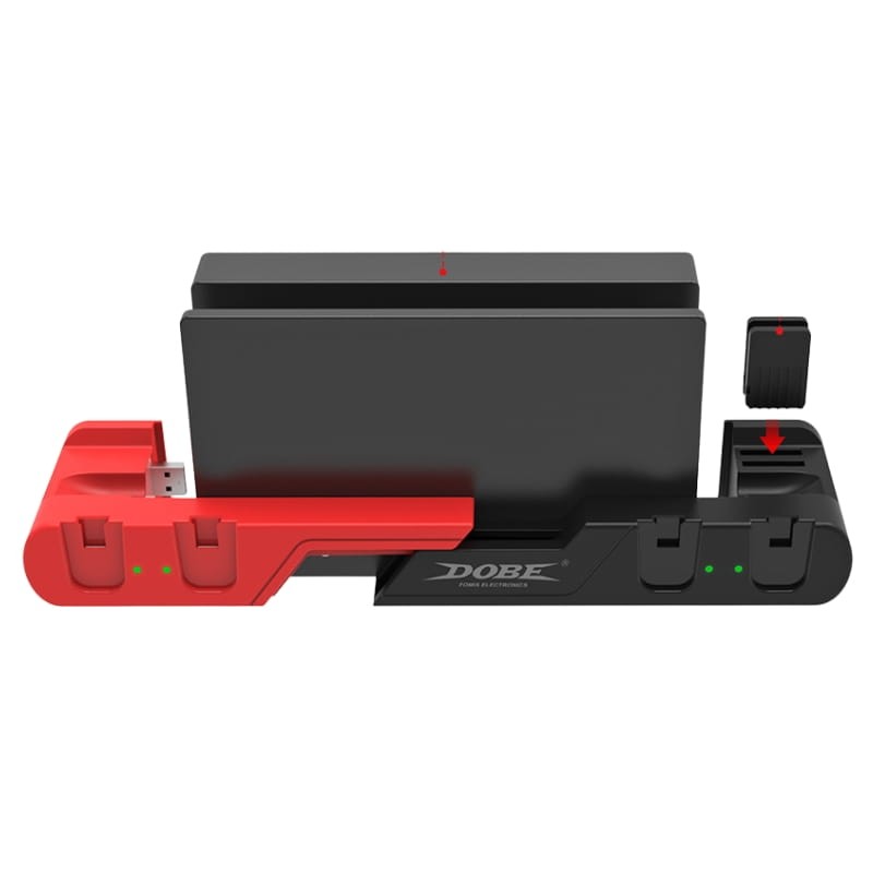 DOBE TNS-0122D Para Nintendo Switch OLED Joy-Con Vermelho/Preto - Item1
